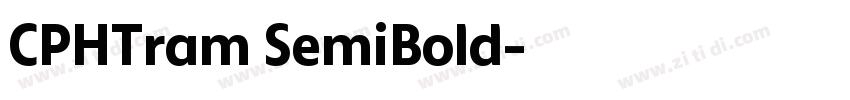 CPHTram SemiBold字体转换 CPHTram SemiBold字体转换